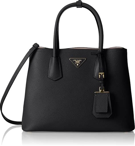 prada henkeltasche schwarz mit schnalle